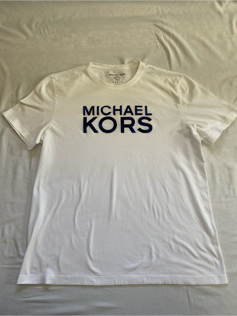 Michael Kors Men’s White Logo T-Shirt - Size M